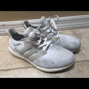Adidas White Ultraboost Shoes Size 8.5 Mens